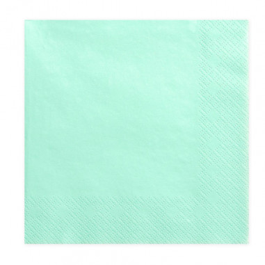 Serviette Verte Paste - Lot de 20