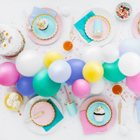 Assiette Bleue et Dorée