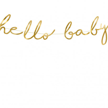 Guirlande Doré Hello Baby