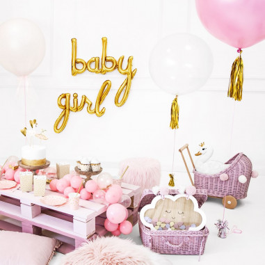 Riesiger neonpinker Ballon