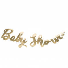 Goldene Babyparty-Girlande