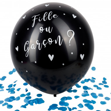Ballon Confettis Géant Fille ou Garçon