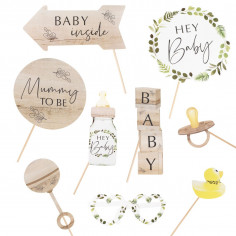 Kit Photobooth Botanique Baby Shower