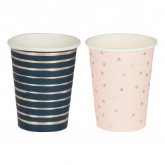 Gobelet Bleu et Rose - Lot... 2