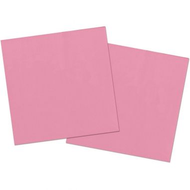 Serviette Rose - Lot de 20