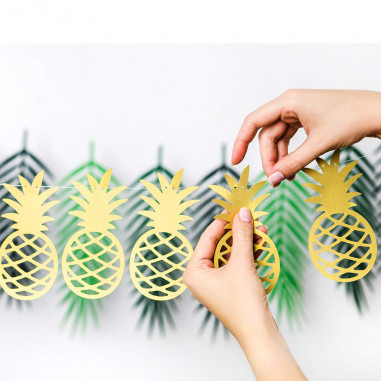 Guirlande Dorée Ananas