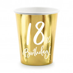 18 Jahre Goldener Becher - 6er Set