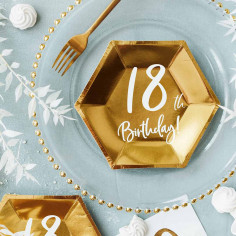 Assiettes Dorées 18 ans -... 2