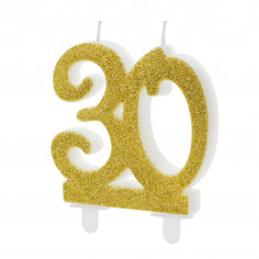 Bougie Dorée 30 ans