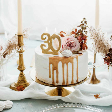 30 Jahre goldene Kerzen