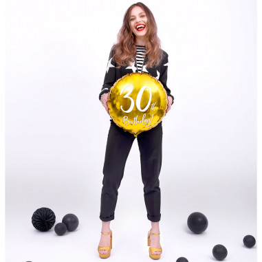 Ballon Aluminium Doré 30 ans