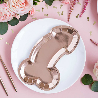 Assiette Pénis - Lot de 6