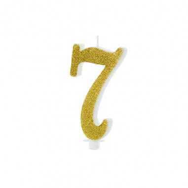 Bougies d'Anniversaire Dorée Chiffre Bougies d'Anniversaire Dorée Chiffre