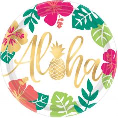 Assiette Aloha - Lot de 8