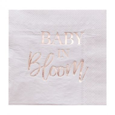 Serviette Baby in Bloom - Lot de 16