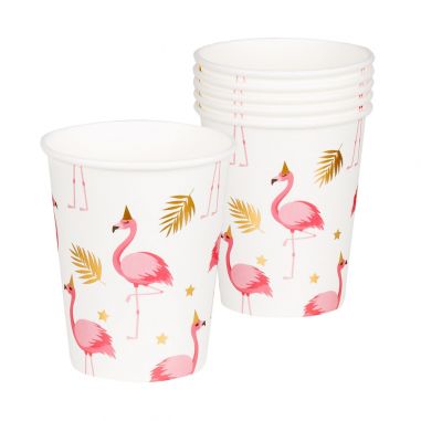 Gobelet Flamant Rose - Lot de 6