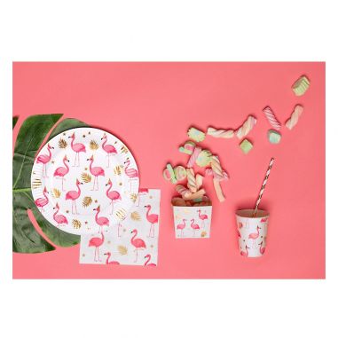 Gobelet Flamant Rose - Lot de 6 Gobelet Flamant Rose - Lot de 6