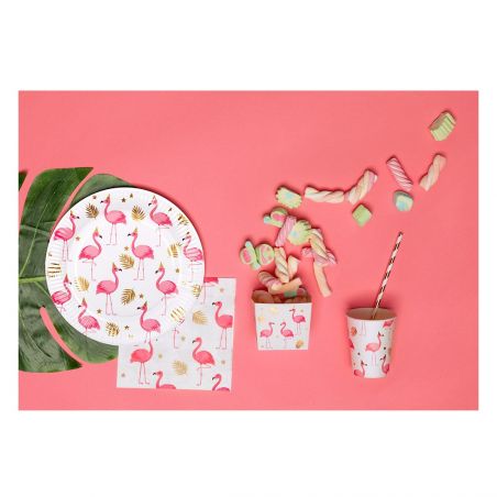 Gobelet Flamant Rose - Lot de 6