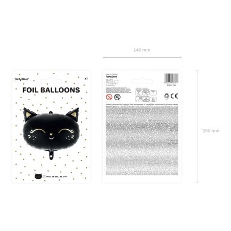 Ballon Aluminium Chat Noir