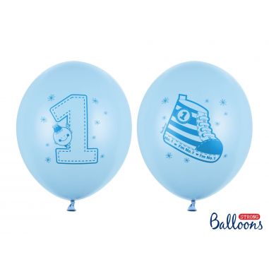 Ballon Bleu 1 AN - Lot de 6