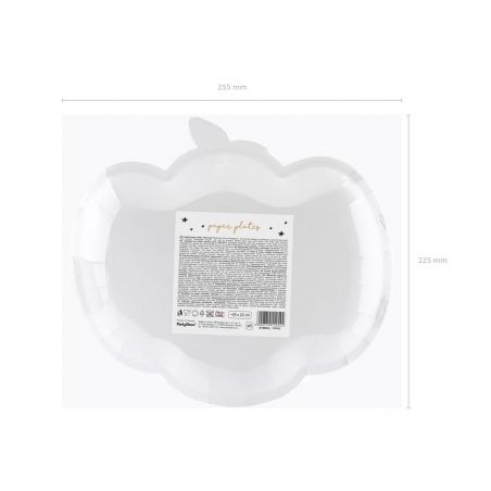 Assiette Citrouille - Lot de 6