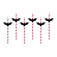 Paille Chauve Souris - Lot de 6