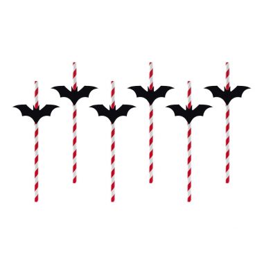 Paille Chauve Souris - Lot de 6