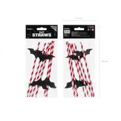 Paille Chauve Souris - Lot de 6 2