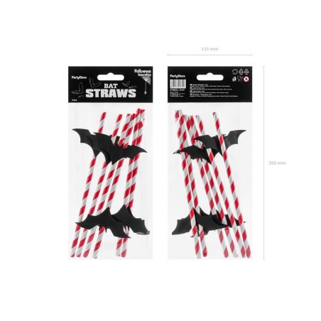Paille Chauve Souris - Lot de 6