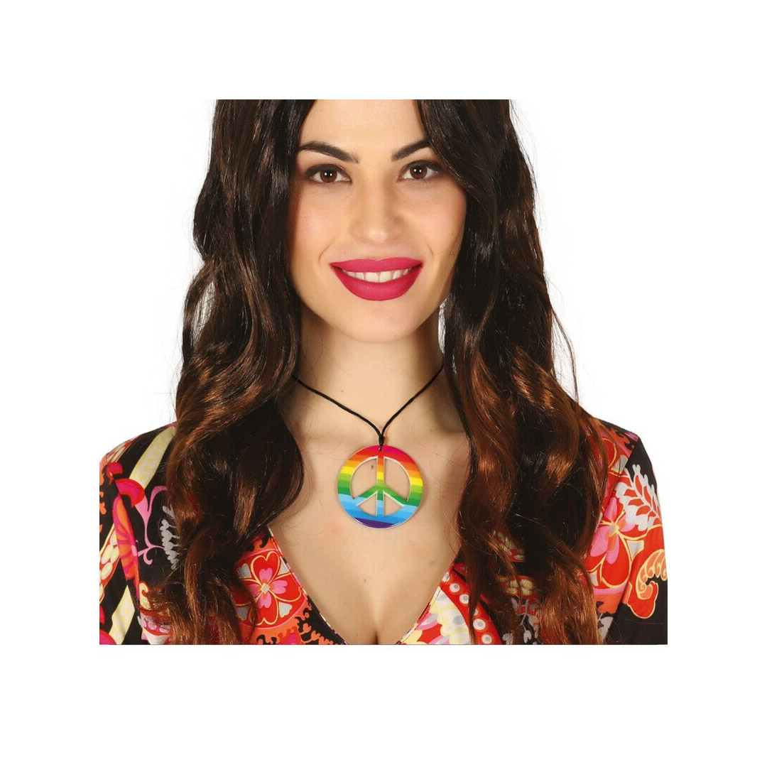 achat bijou Boucles d'oreilles logo peace and love gravé noir
