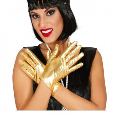 Gants de Soirée Dorée