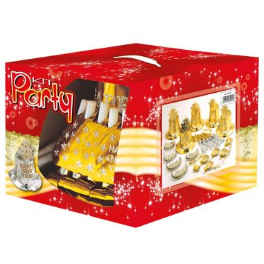 Kit Cotillons Dorés 10 Personnes