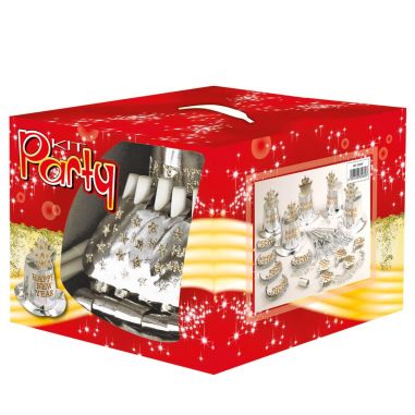 Kit Cotillons Argentés 10 Personnes