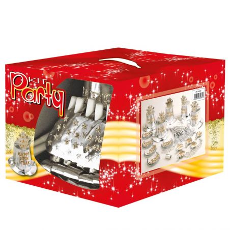 Kit Cotillons Argentés 10 Personnes