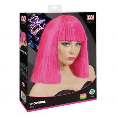 Perruque rose Fluo Showgirl 2