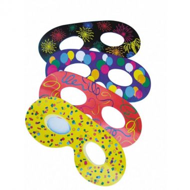 Masque Loup Fantaisie - Lot de 6