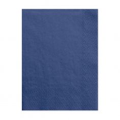 Serviette Bleu Foncé - Lot de 20