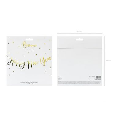 Guirlande Happy New Year Dorée