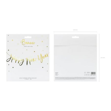 Guirlande Happy New Year Dorée