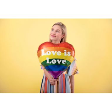 Ballon Aluminium Coeur Rainbow Ballon Aluminium Coeur Rainbow