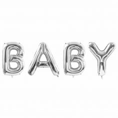 Guirlande Ballons Aluminium Baby Argentés
