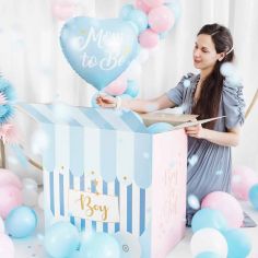 Ballon Aluminium Mom to Be Bleu 2