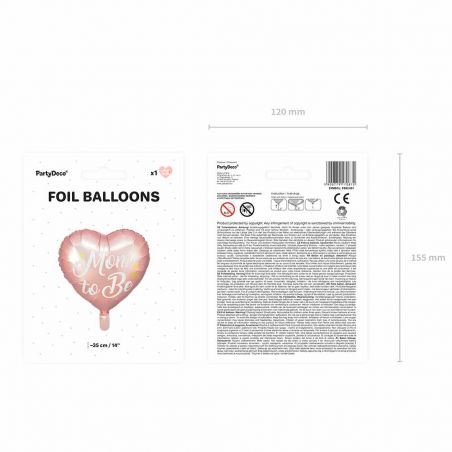 Ballon Aluminium Mom to Be Rose