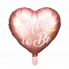 Ballon Aluminium Mom to Be Rose