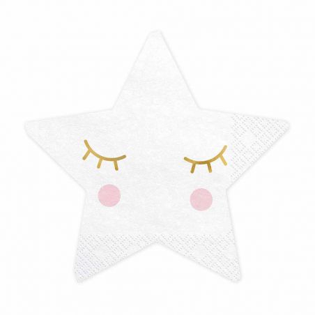 Serviette Forme Etoile - Lot de 20