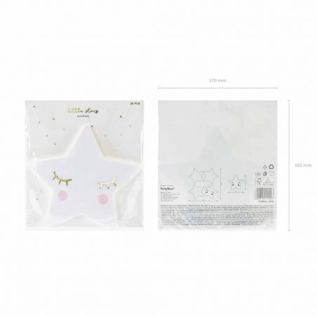 Serviette Forme Etoile - Lot de 20