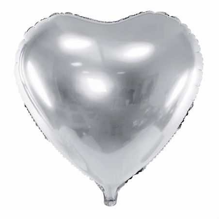 Ballon Aluminium Coeur Argent