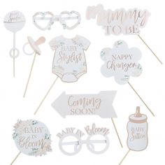 Kit Photobooth Floral Baby Shower 2