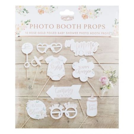 Kit Photobooth Floral Baby Shower