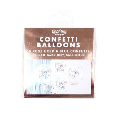 Ballon Confettis Baby Boy - Lot de 5